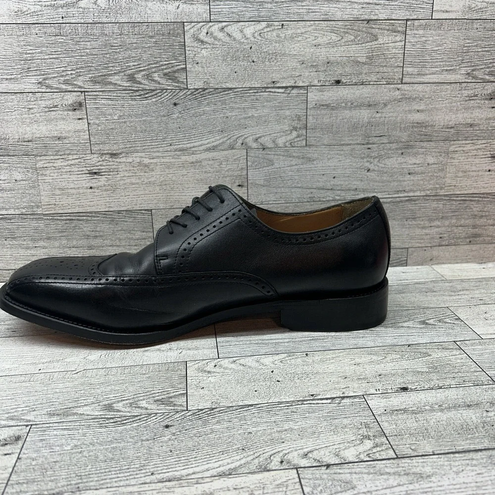 Florsheim Imperial Oxford Black Leather Wingtip Shoes 18193 Men Size‎ 11.5D